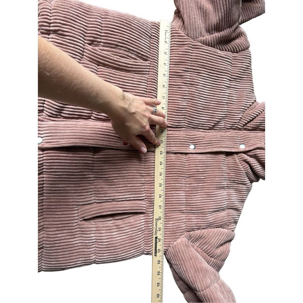 7 For All Mankind Corduroy Dust Rose Pink Bomber Jacket size S - Picture 8 of 14